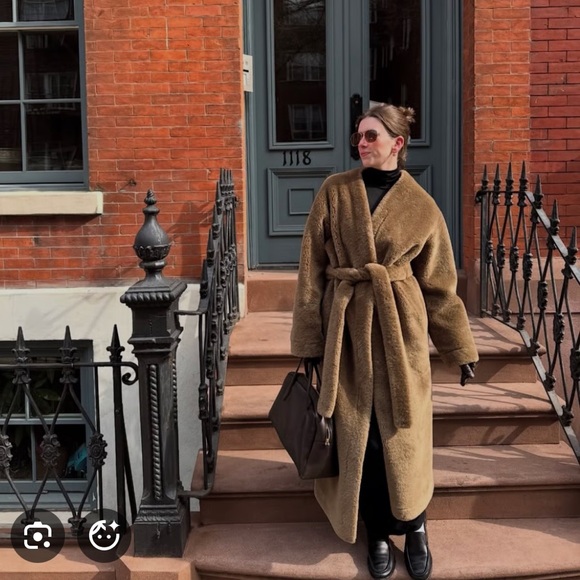 LONG FAUX FUR COAT ZW COLLECTION